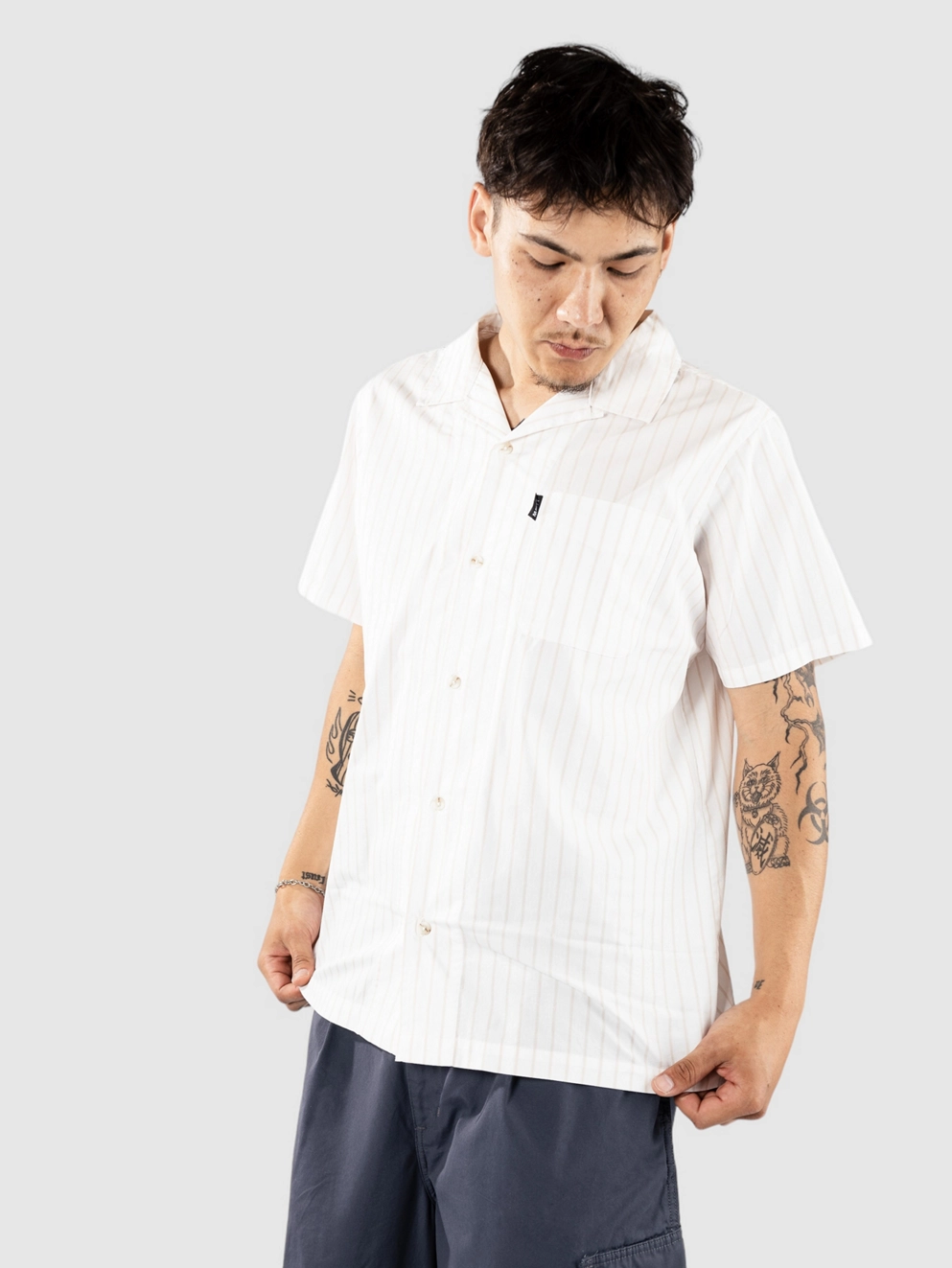 Misfit Shapes Friend For Life Shirt white stripe