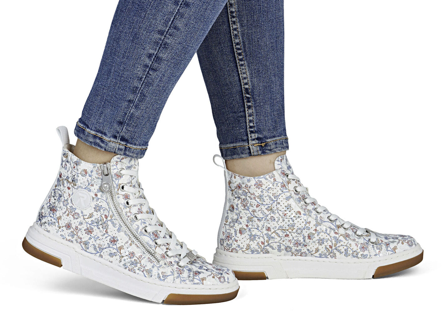 Rieker, modische Damen-Boots, Weite G, mit herausnehmbarem Fussbett