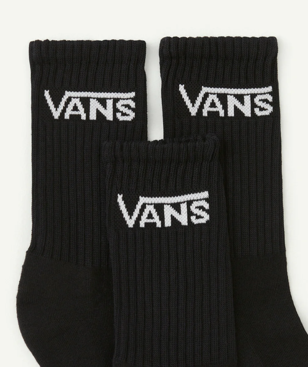 VANS3 CHAUSSETTES JUNIOR CLASSIC CREW NOIRES