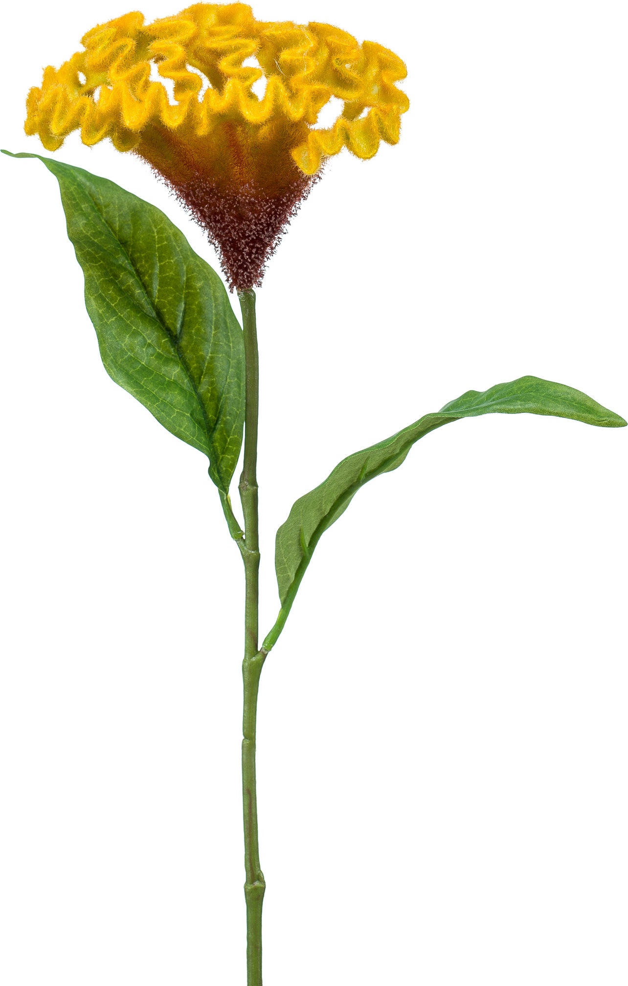 Emerald kunstbloem Celosia geel 62 cm
