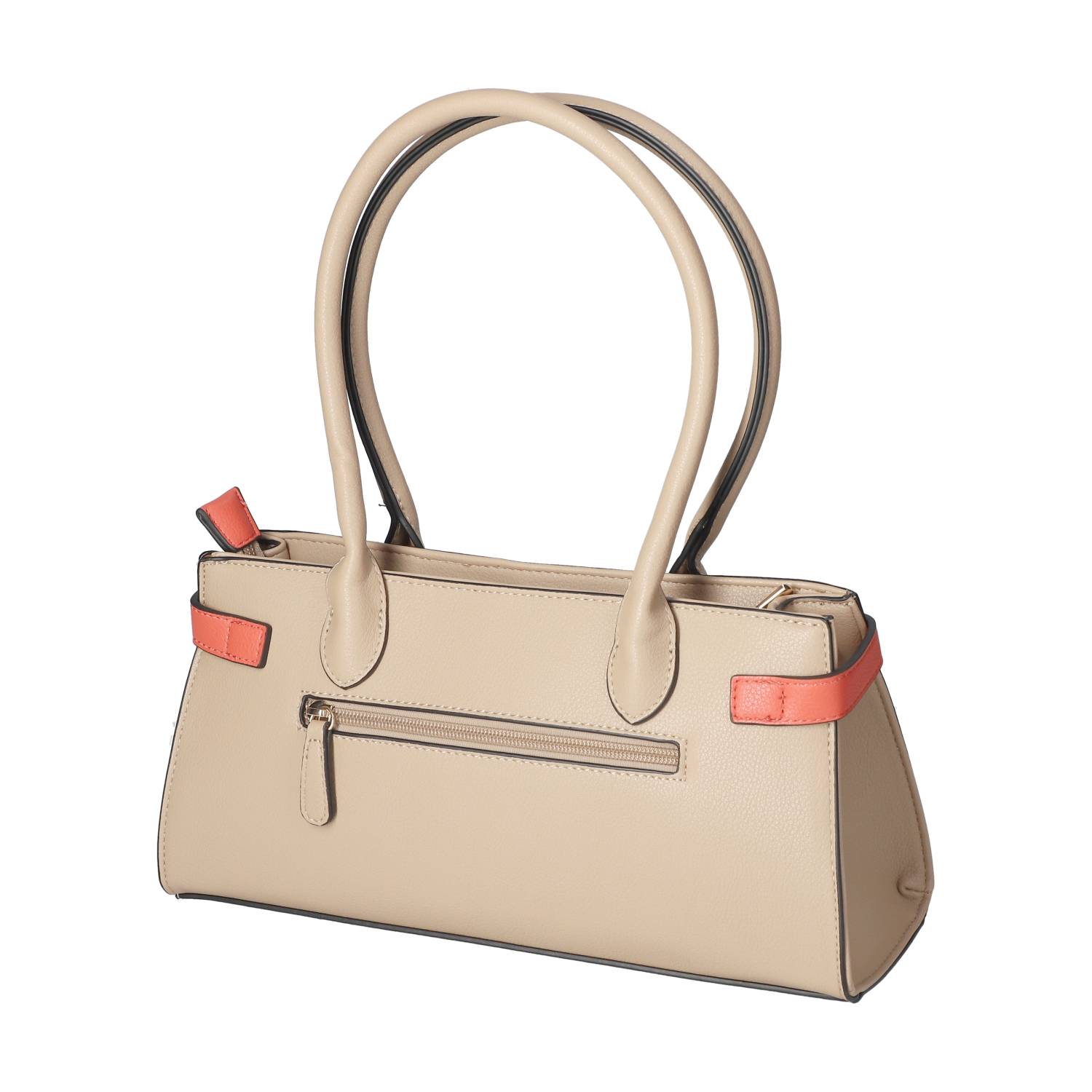 Kaerlek Schultertasche - taupe/coral
