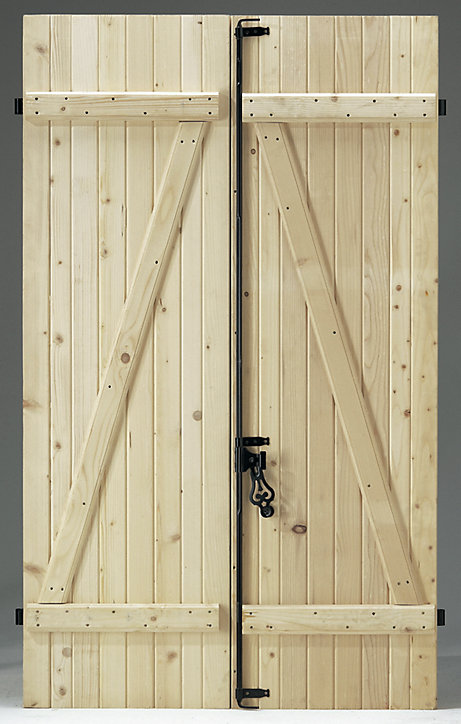 Volet battant sapin 1 vantail 80 x h.215 cm, ép.27 mm