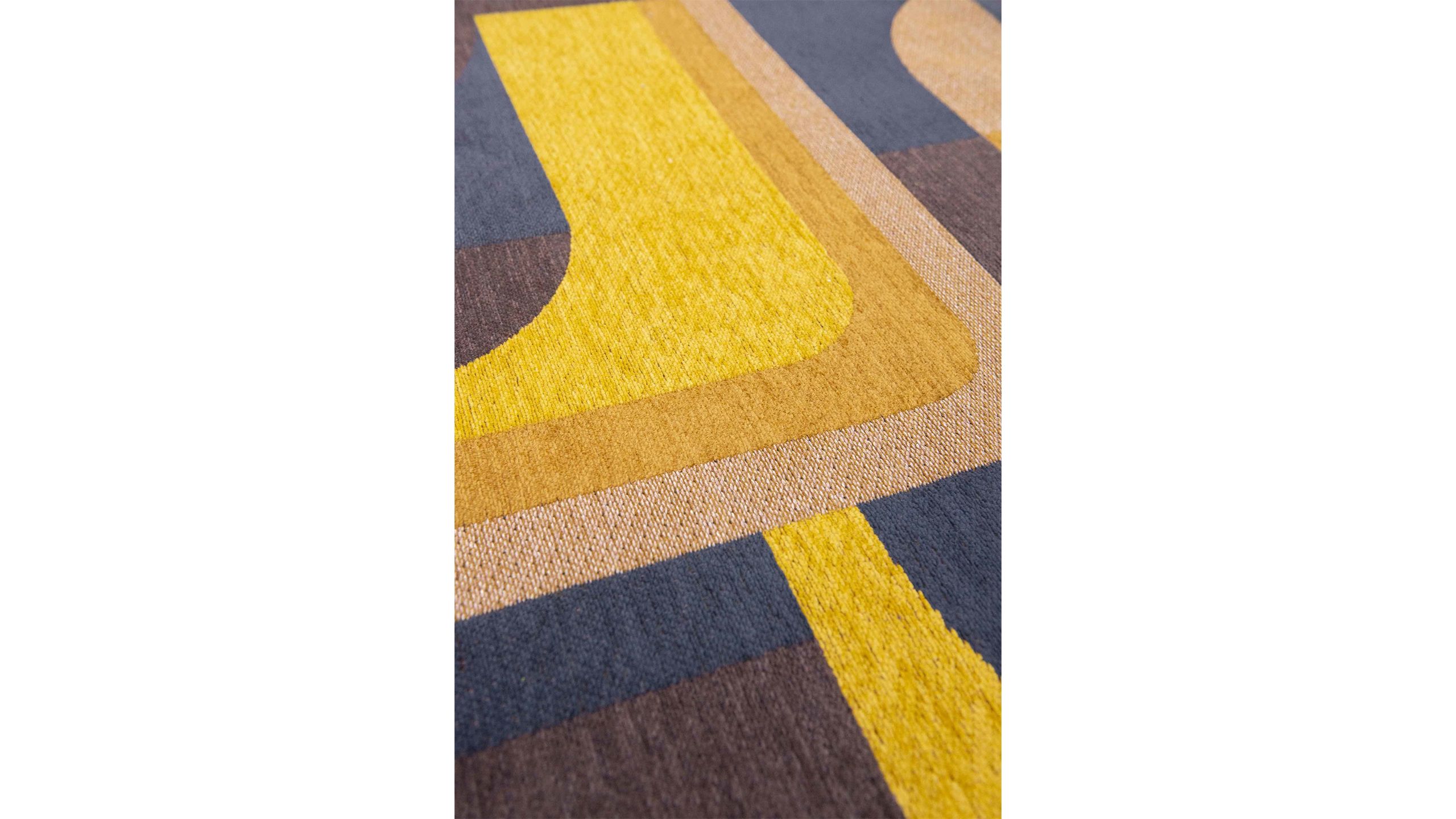 Vloerkleed Yellow Meyer 9210 Module  | Louis de Poortere