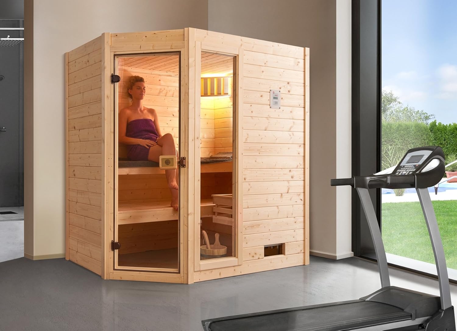 weka Massivholzsauna VALIDA Eck 1 GTF
