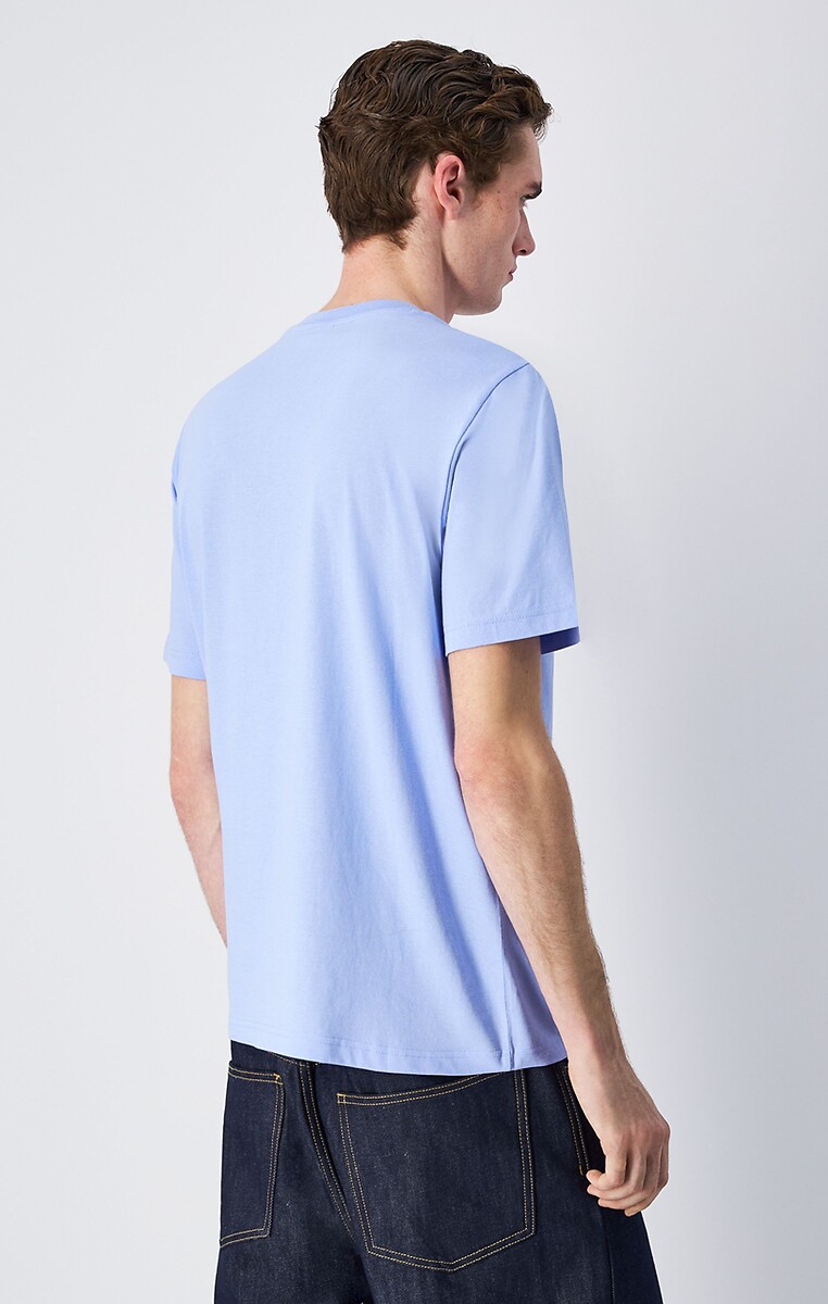 CHAMPION<br>Camiseta de manga curta com gola redonda e logotipo bordado