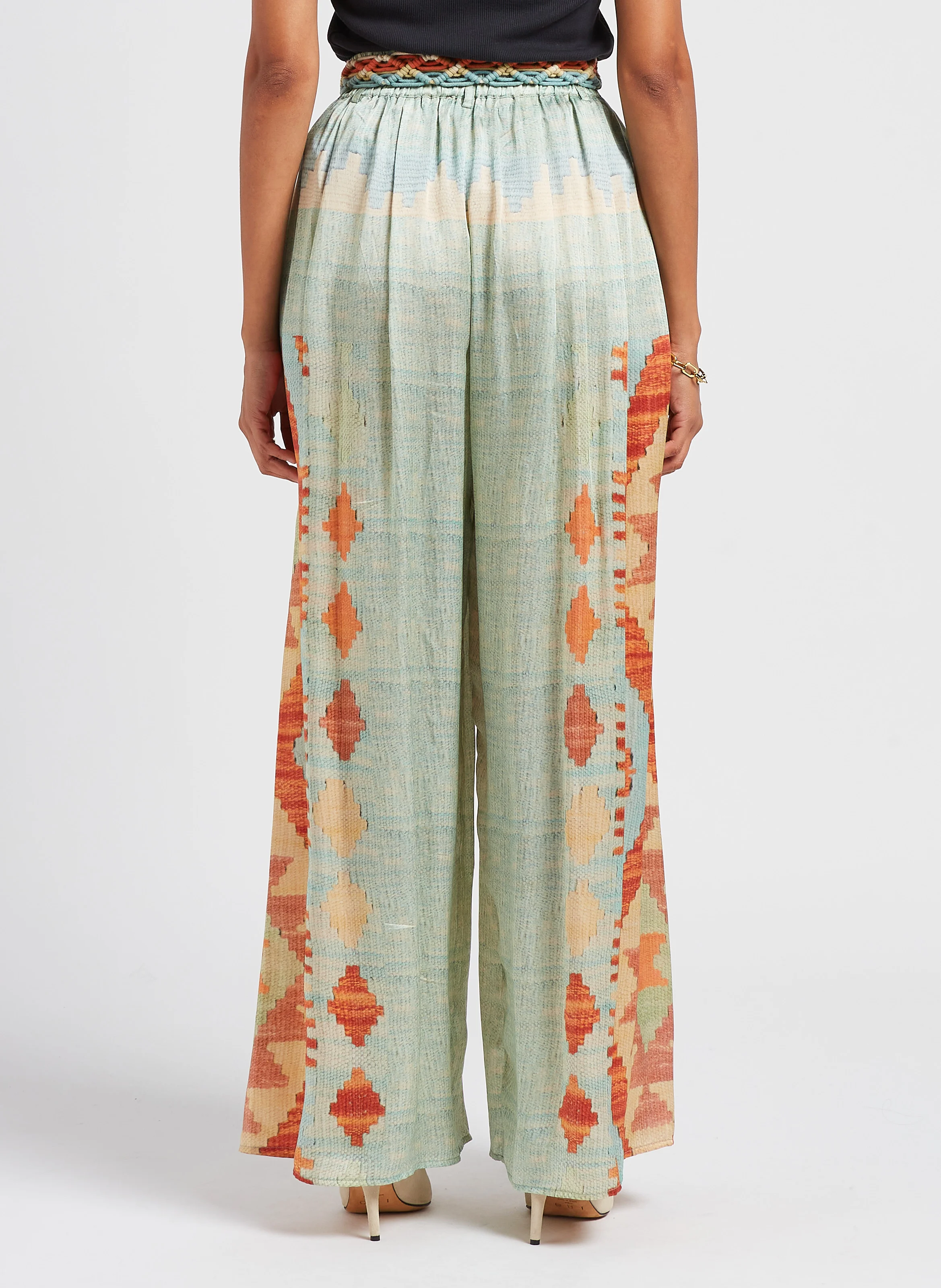 TERENE - Pantalon large fluide| Bleu