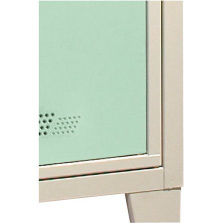 Vestiaire visitable pour collèges - 2 colonnes monobloc - H 207cm
