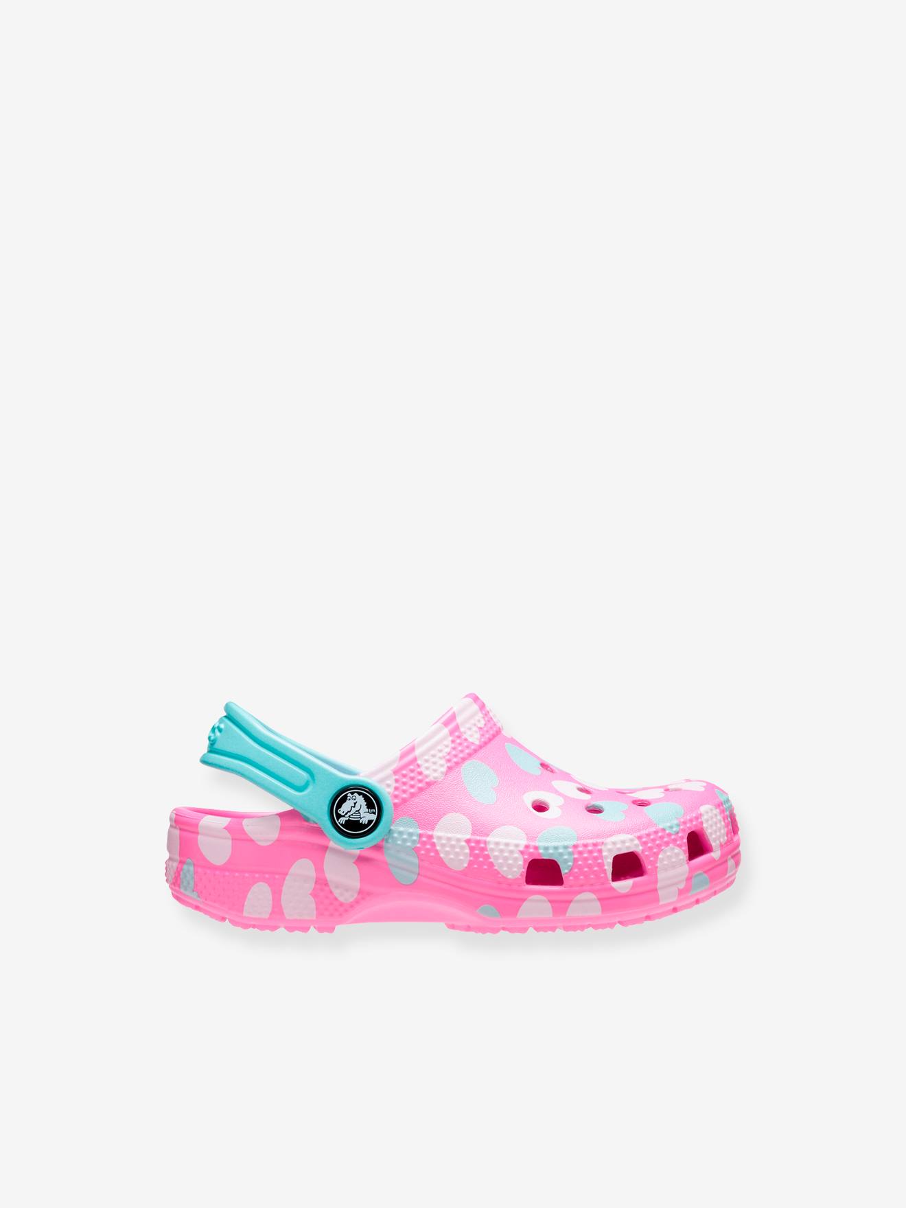 Tamancos Baby CroCS™ Classic Easy Icon, estampa azul escura