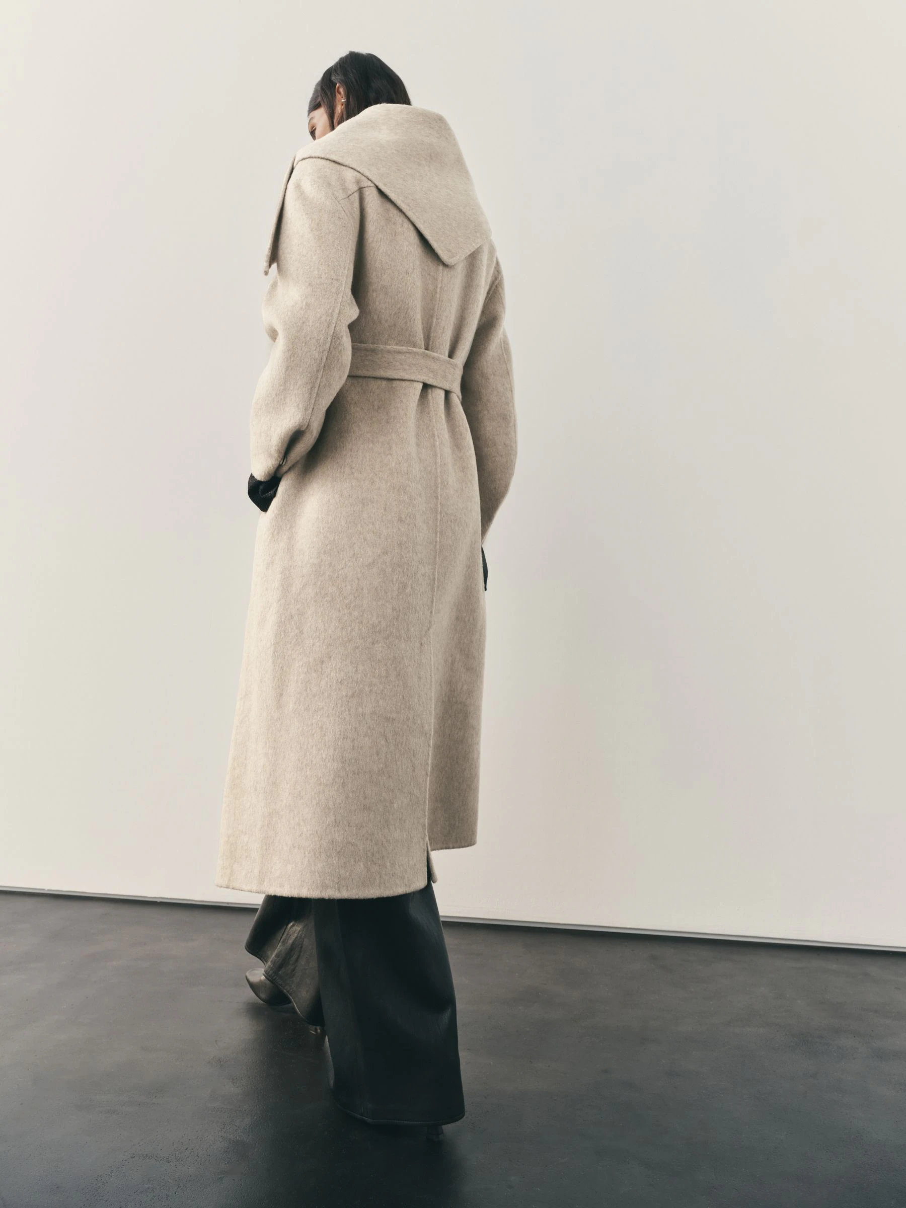 Nothing Ordinary Wool Rich Scarf Maxi Coat