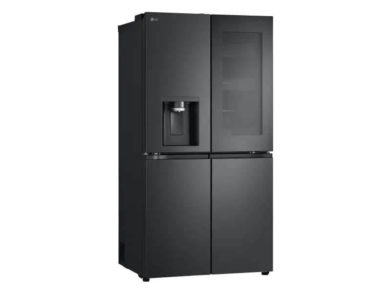LG GMG960EVJE - Køleskab/fryser - frans dør-bundfryser med vanddispenser, isdispenser - Wi-Fi - bredde: 91.4 cm - dybde: 72.9 cm - højde: 179.2 cm - 638 liter - Klasse E - essens sort stål