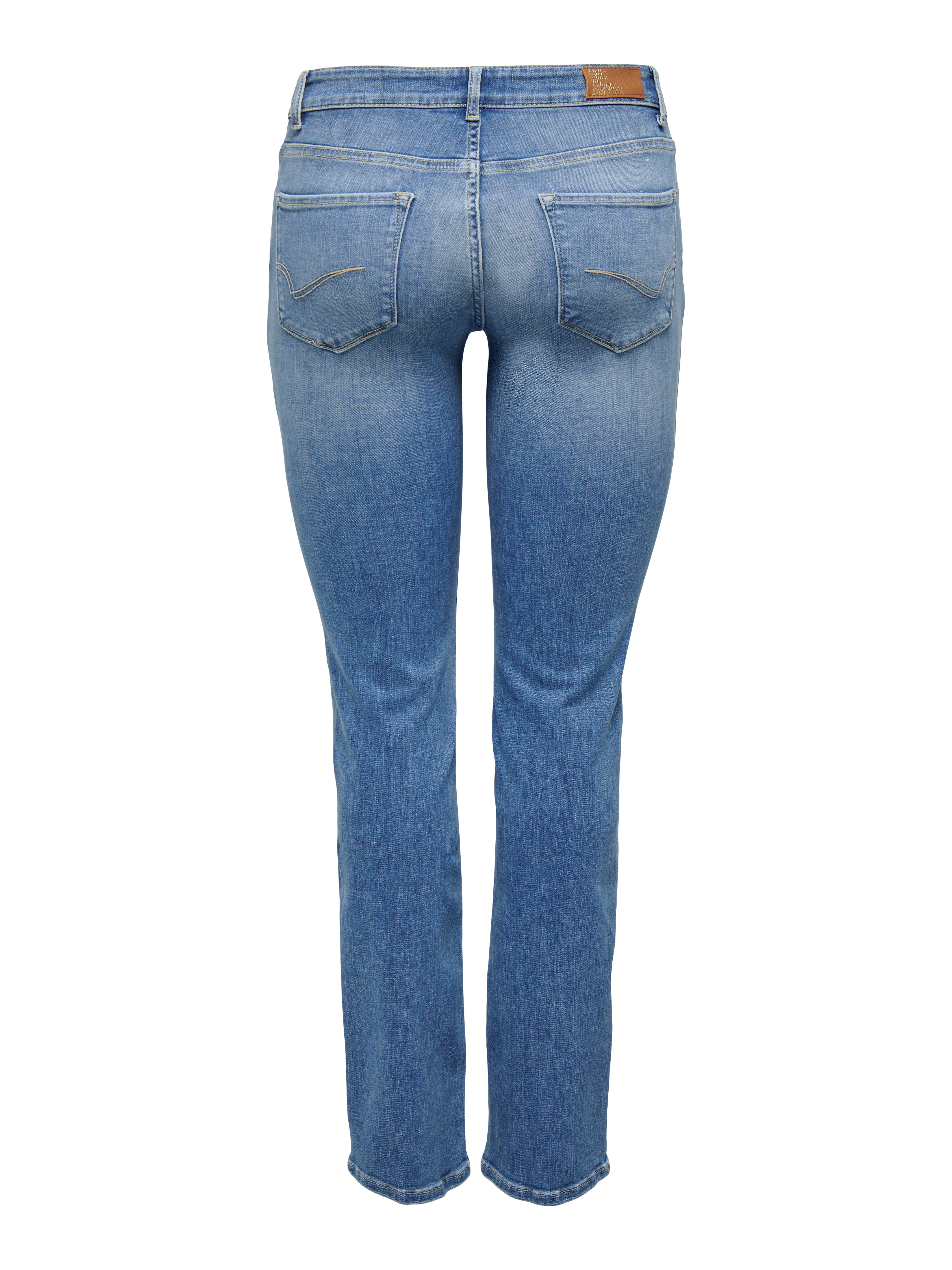 ONLALICIA Mittlere Taille Gerade geschnitten Jeans Medium Blue Denim