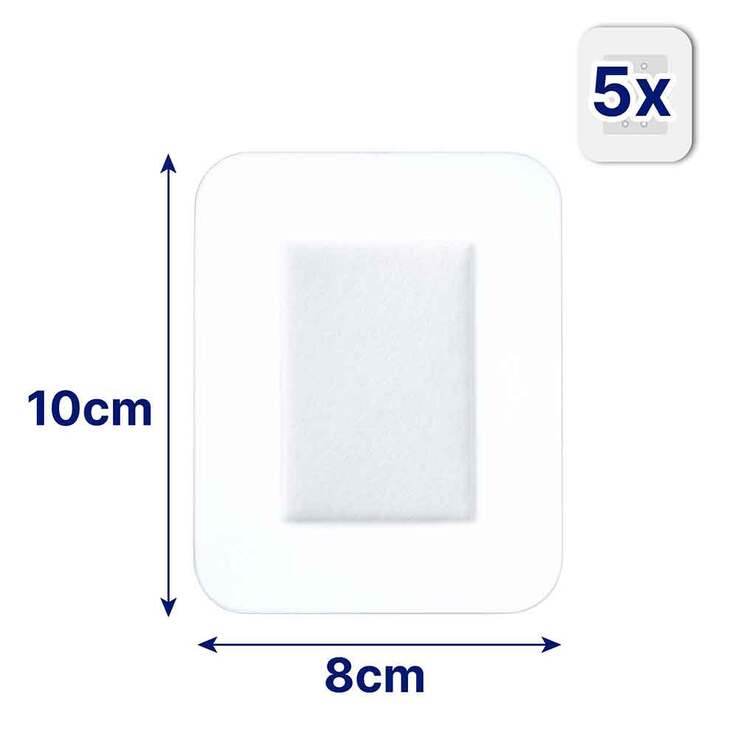 Hansaplast AQUA PROTECT XXL Wundverband steril 8x10 cm, 5 St
