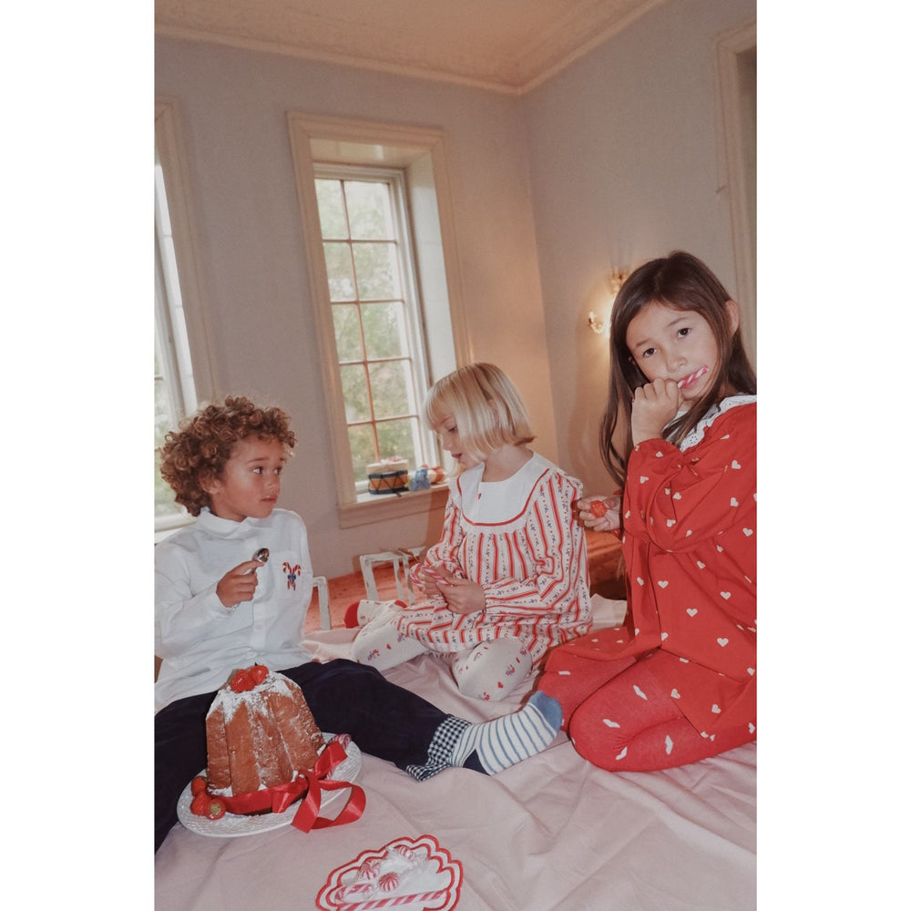 Køb Flöss Poppy Red/Soft White Ellen Kjole