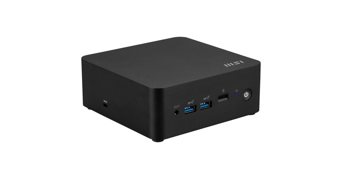 MSICubi NUC 13MQG-062EU pc-systeem  (Zwart | Core i5-1345U | Intel Graphics | 16 GB | 512 GB SSD)