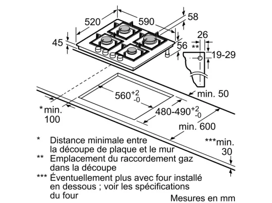 PLAQUE GAZ BOSCH PNP6B6B90
