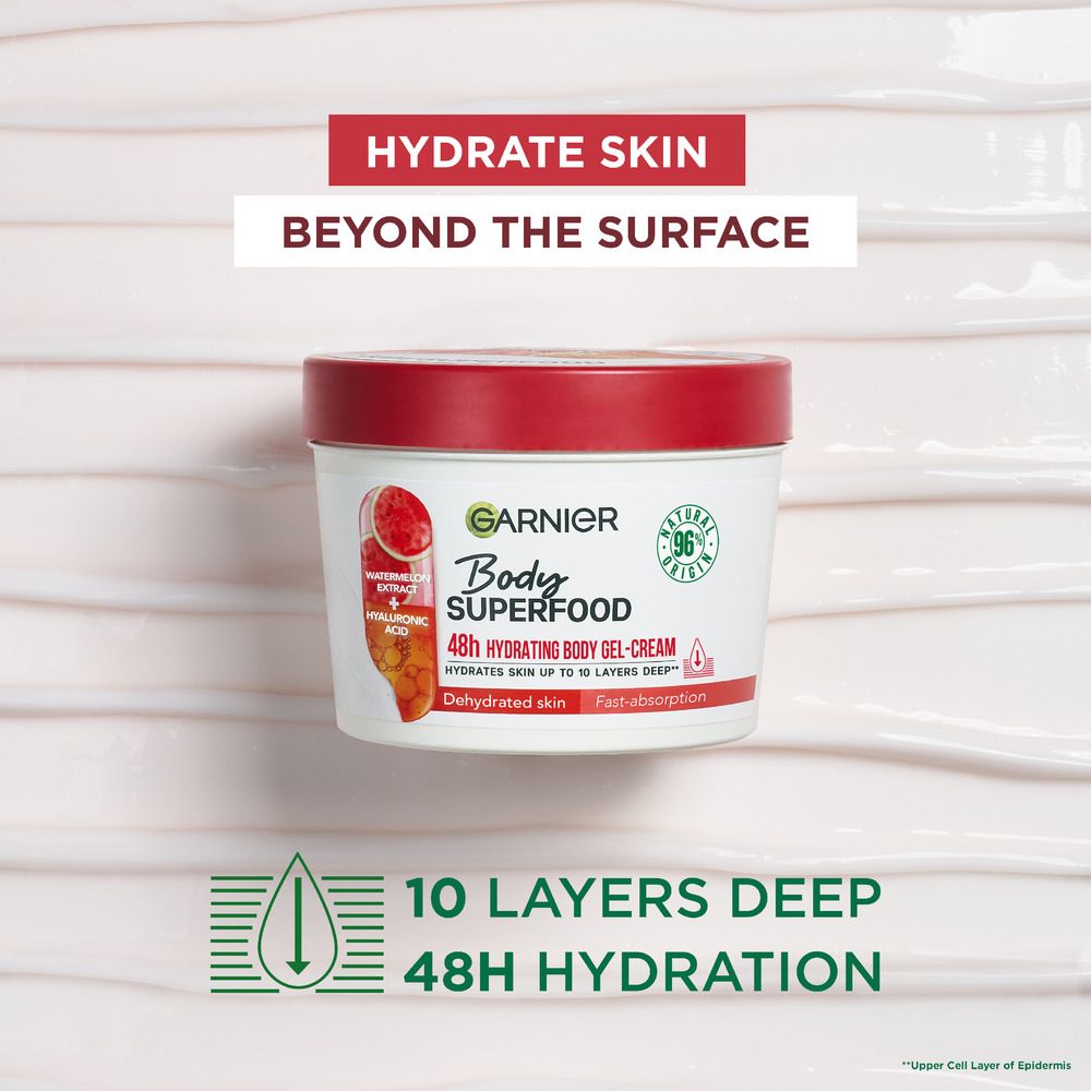 Garnier Body Superfood Watermelon Body Gel-Cream - 380 ml.