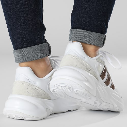 Baskets Ozelle H06121 Footwear White Magnetic Gold