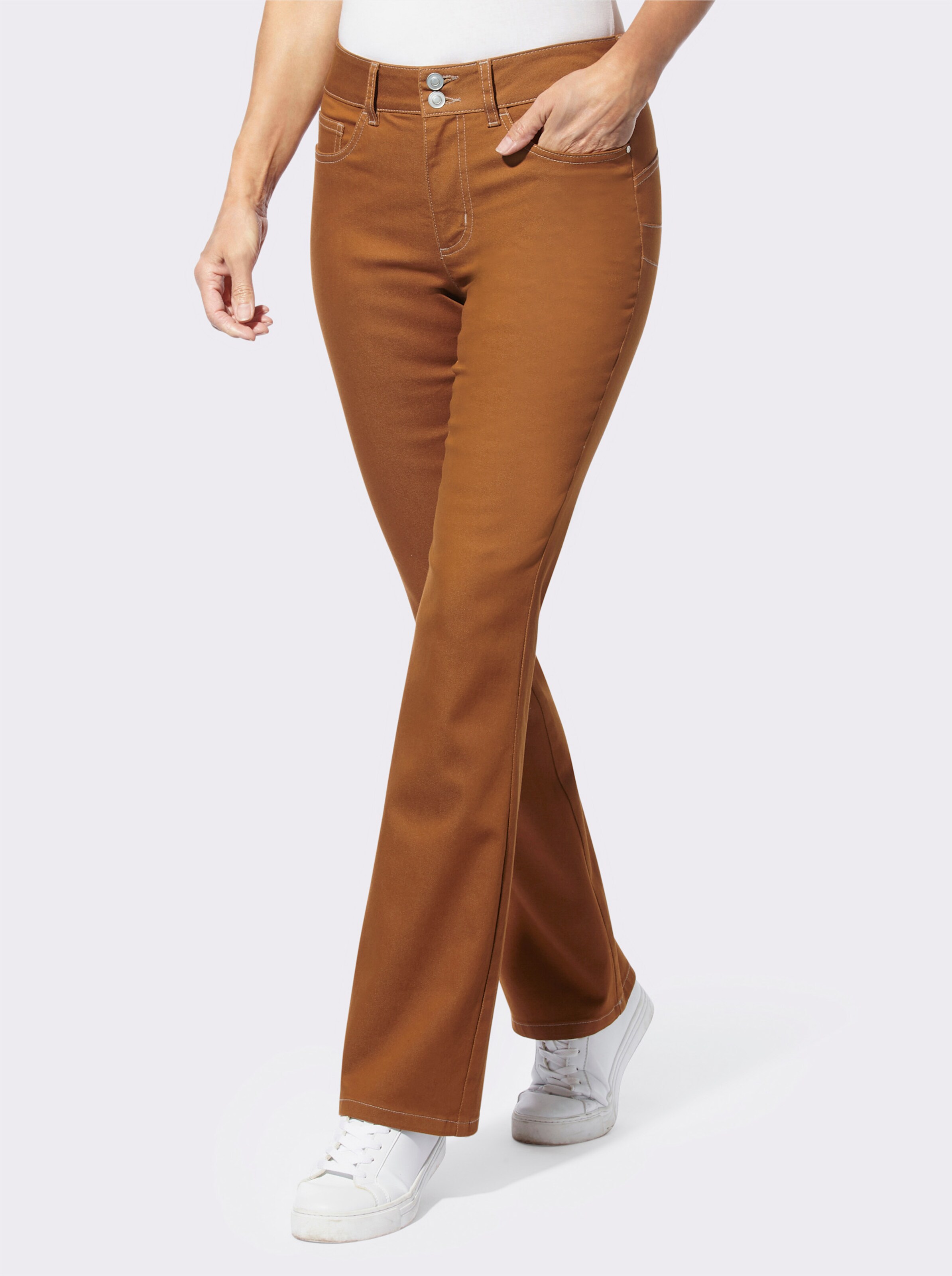 Bootcut-Jeans mit Push up-Effekt