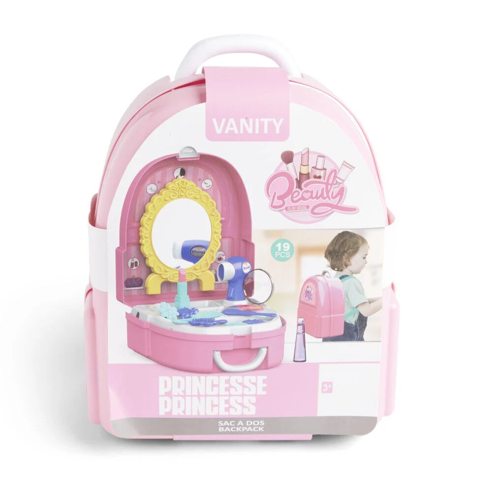Sac à dos jouet enfant princesse 19 pièces