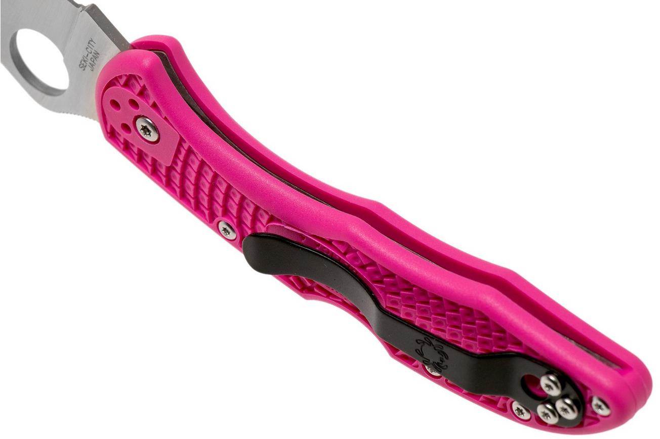 Spyderco Delica 4 Pink S30V C11FPPNS30V Pink Heals zakmes