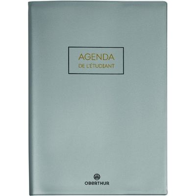 Agenda Cirrus - 1 jour par page - 12,5 x 17,5 cm - gris foncé - Oberthur