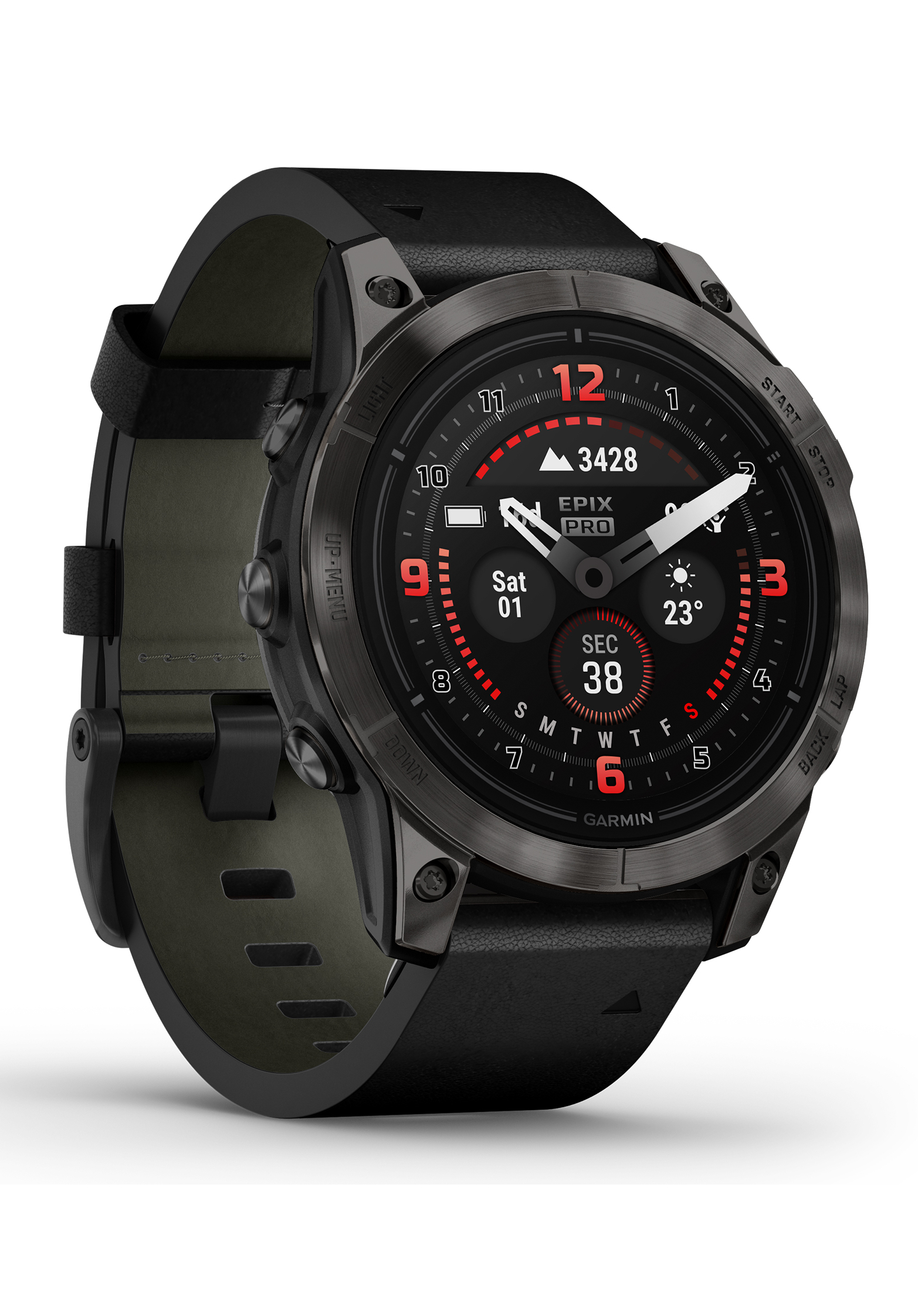 Garmin EPIX 2 Pro Sapphire Carbongrau Schwarz 010-02803-30