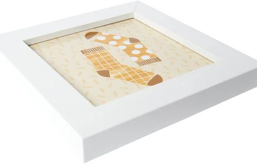 cadre photo 10x10 bois blanc