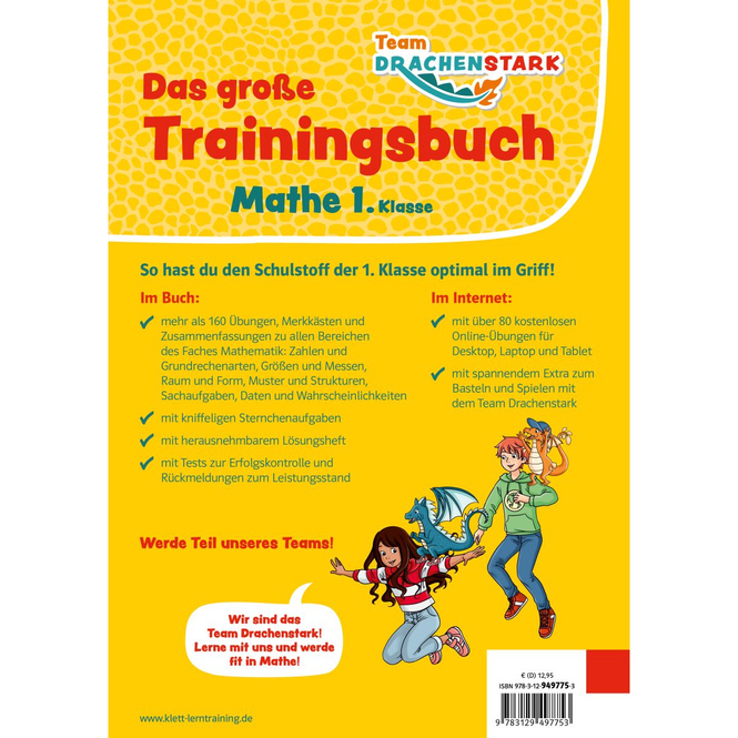 Team Drachenstark - Das große Trainingsbuch - Mathe 1.Klasse