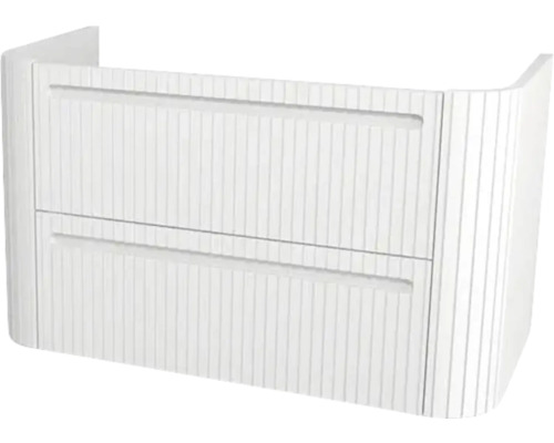 Onderkast Devo Gloria 2.0 86x50x42 cm premium wit supermat geribbeld
