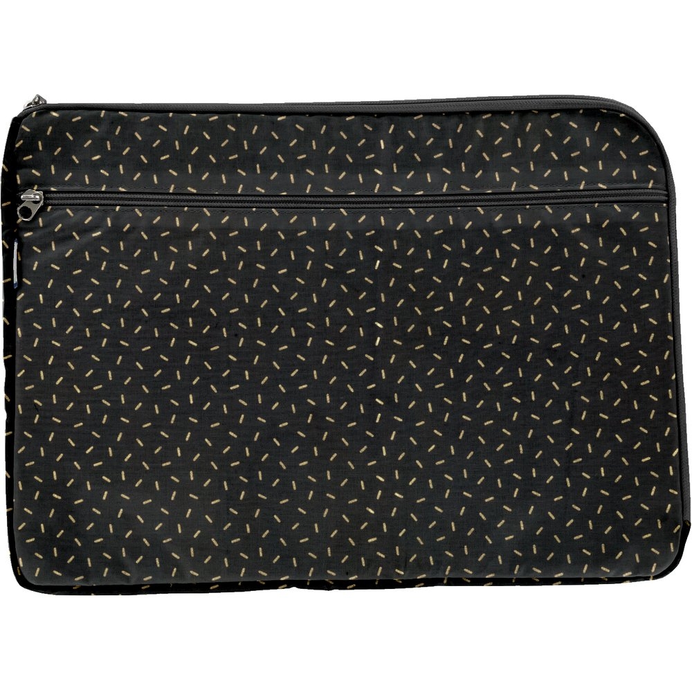 Pochette Ordinateur 15 Pouces Paille Dorée Noir