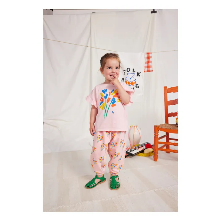 Bobo Choses Jogger Coton Bio Feux d'Artifices | Rose