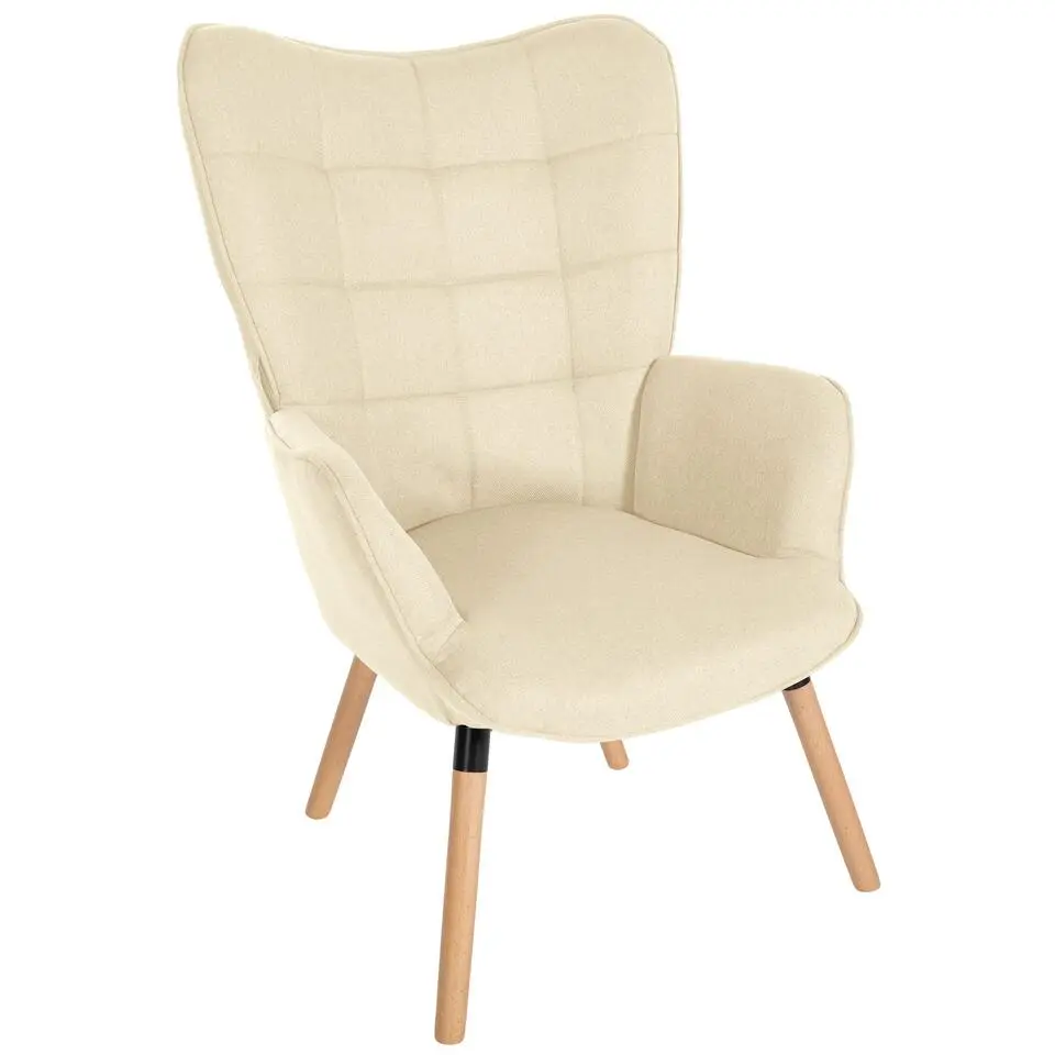 CLP Fauteuil Garding natura Frame - Stof - creme