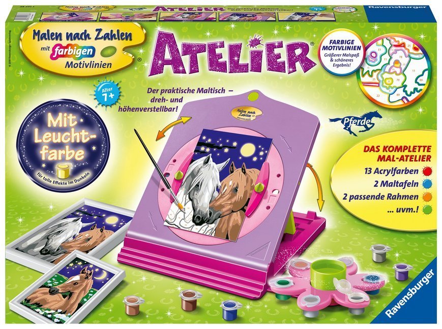 Malen nach Zahlen – Atelier Pferde