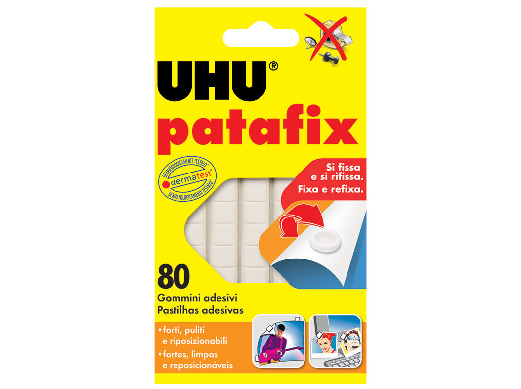 MASSA ADESIVA PATAFIX UHU BRANCO 60G