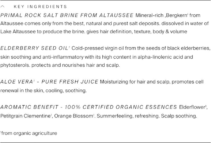 Less Is More Organic Elderflower Salt Spray