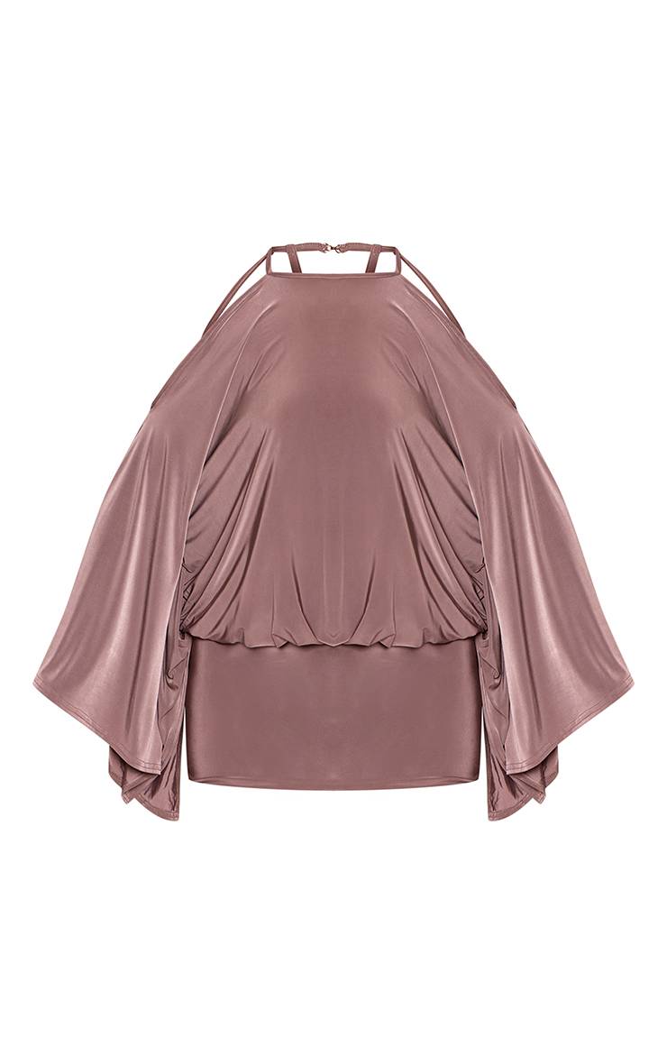 Champignon Mini Robe Fluide Petite Avec Détail Slinky Et Dos Ouvert