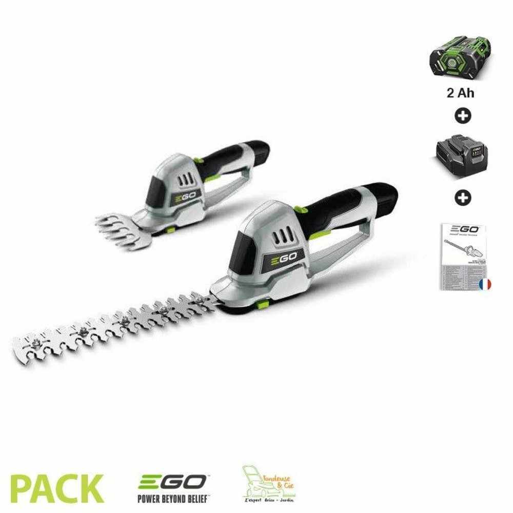 Taille herbe et haie lame 200 mm pack batterie et chargeur 2 ah ego cht2001e