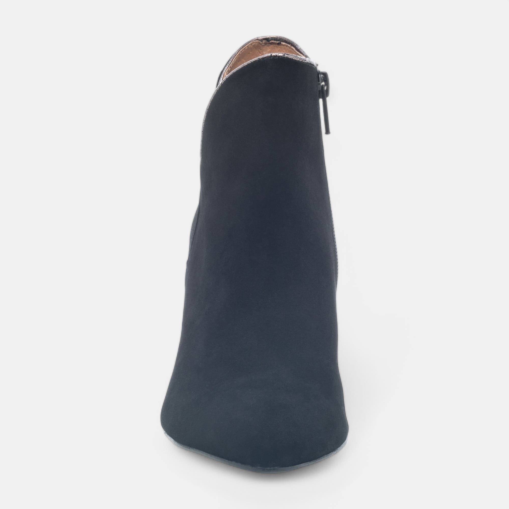 Bottines à talon Femme en cuir noir