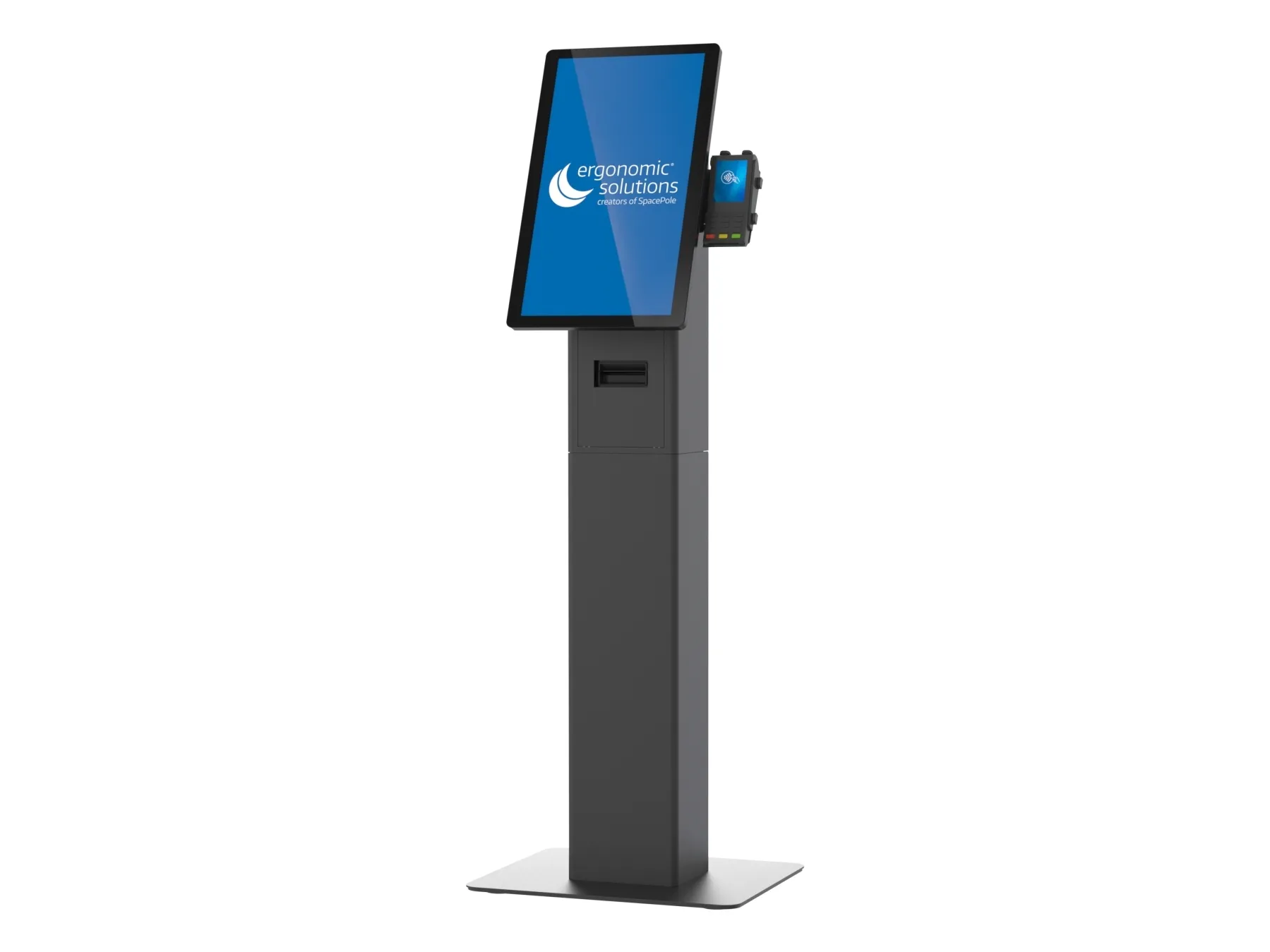 Ergonomic Solutions SpacePole Kiosk SPK400-02, Kiosk-sæt, Sort, Metal, 75 x 75 mm, 100 x 100 mm, Universel