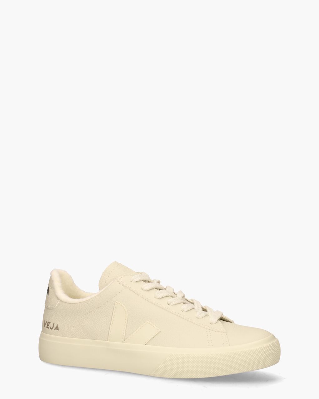 Veja Campo Fured Chromefree Leather Off-White Damessneakers