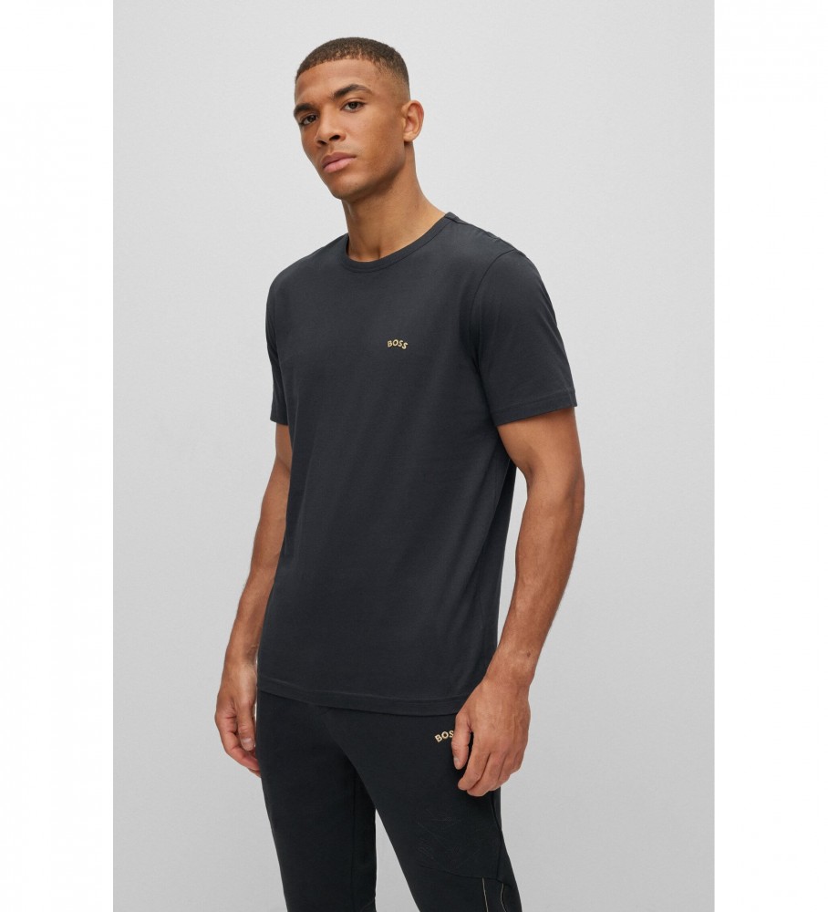 Camiseta BOSS Curved Tee preta
