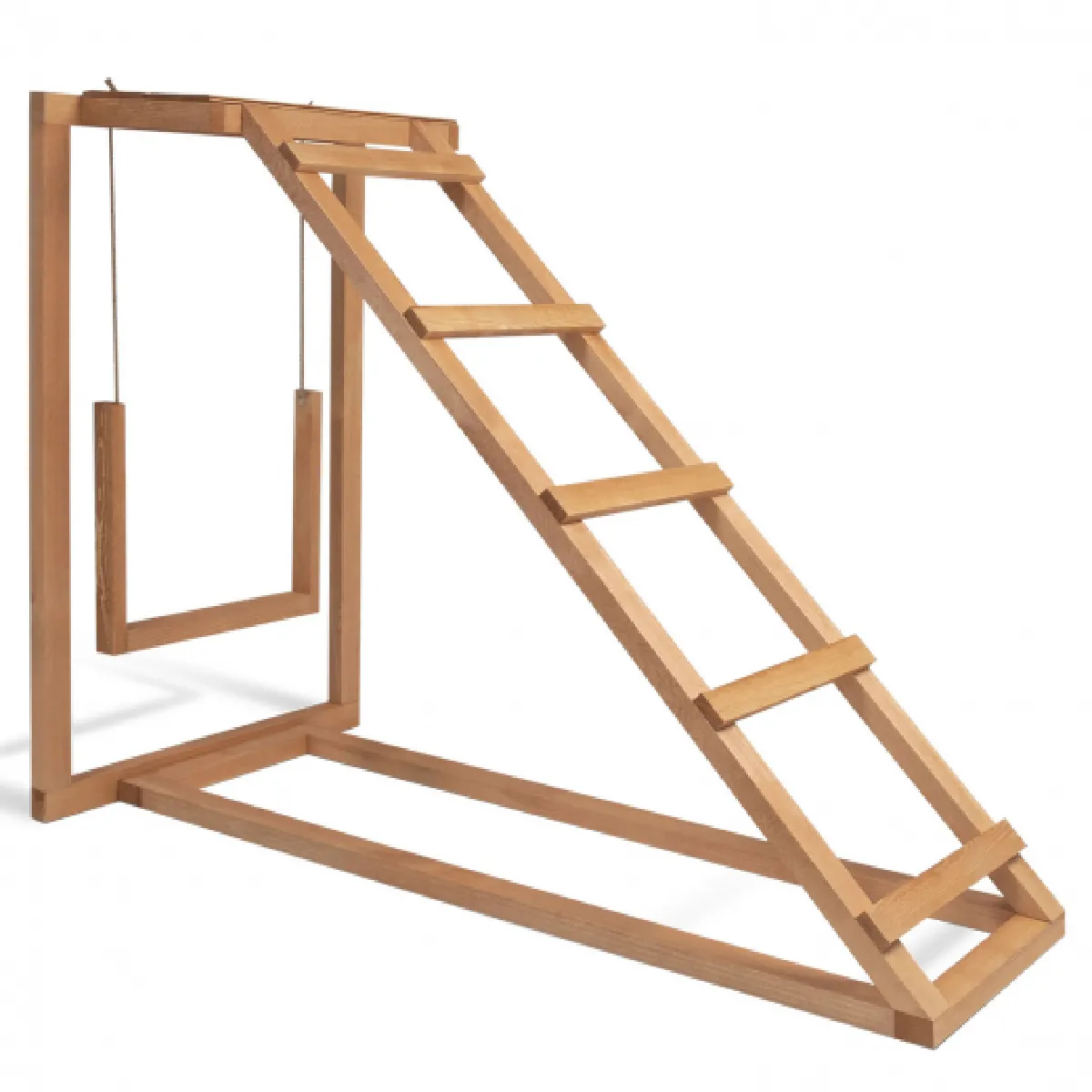 Idmarket MARKET Aire de jeux bois poules avec balançoire