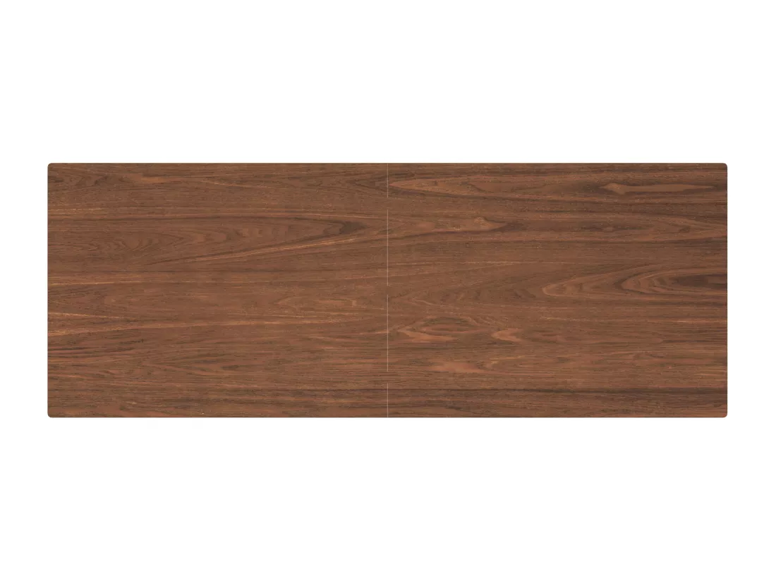 Table de bar rectangulaire 4 personnes en bois foncé 120 cm - Buvette