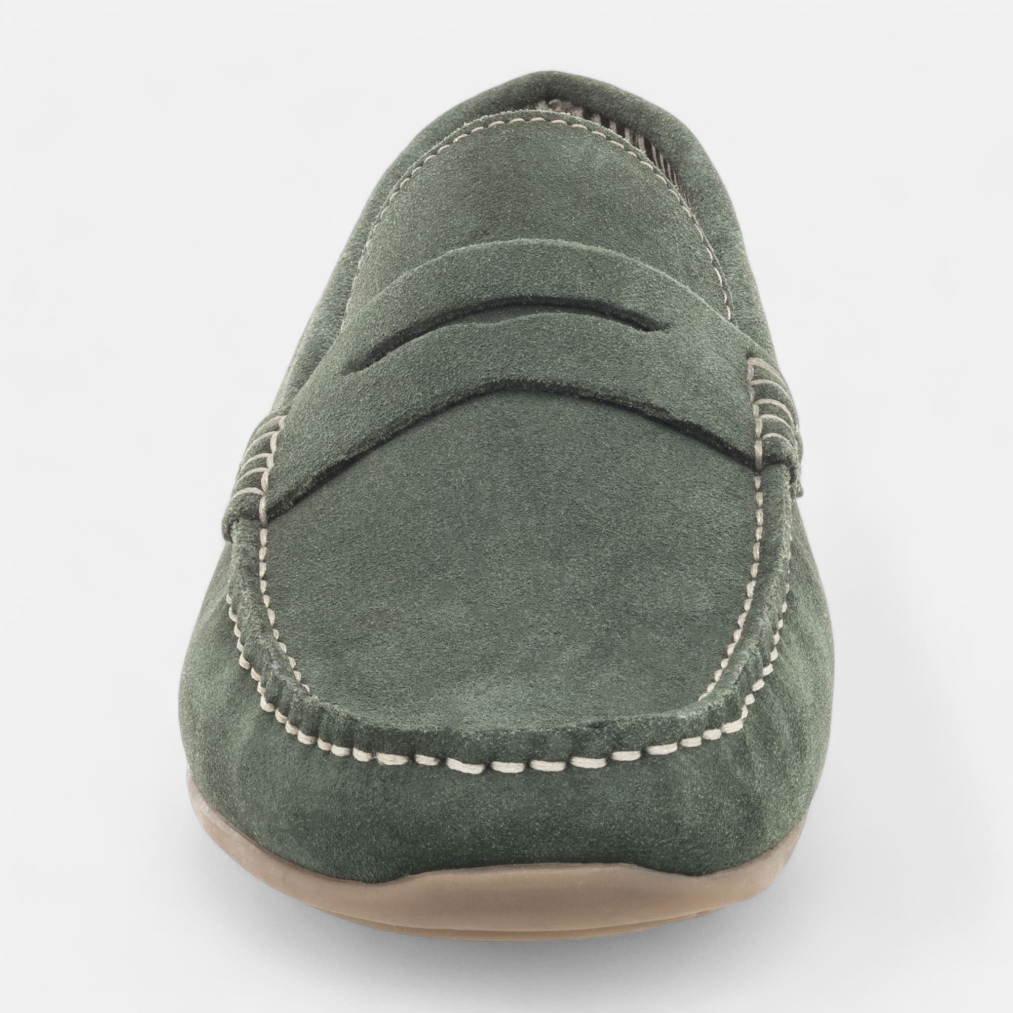 Mocassins Homme en cuir vert