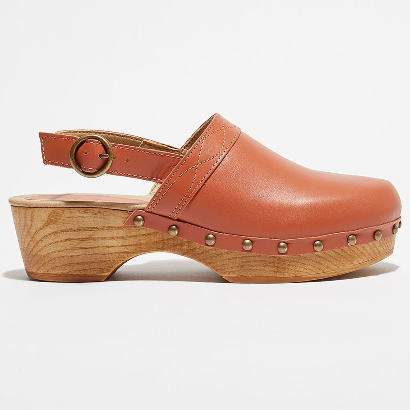 Apologie Studio Sabots en Cuir Harper blush - Talon 5 cm