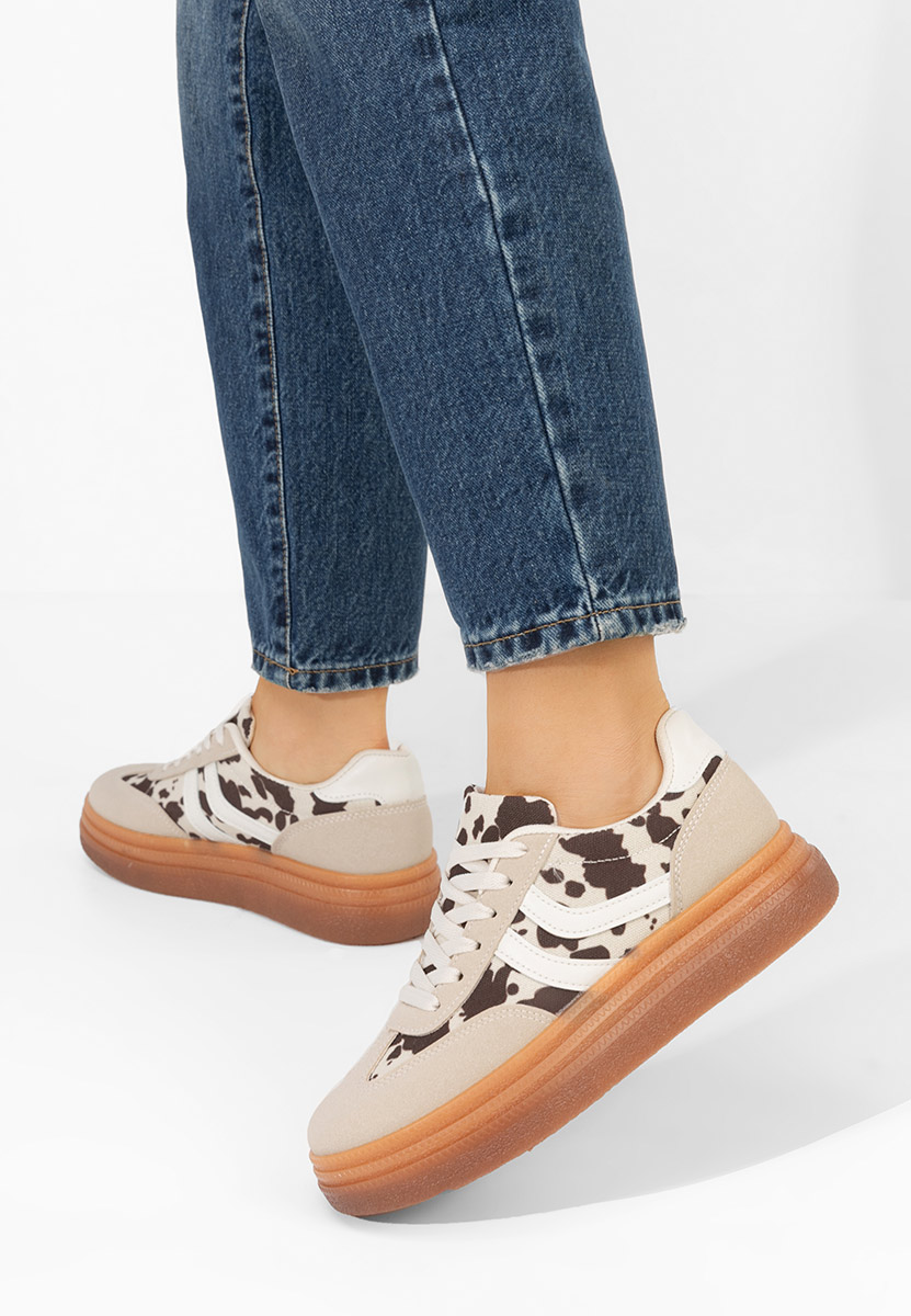 Baskets pour femme beige Ryta