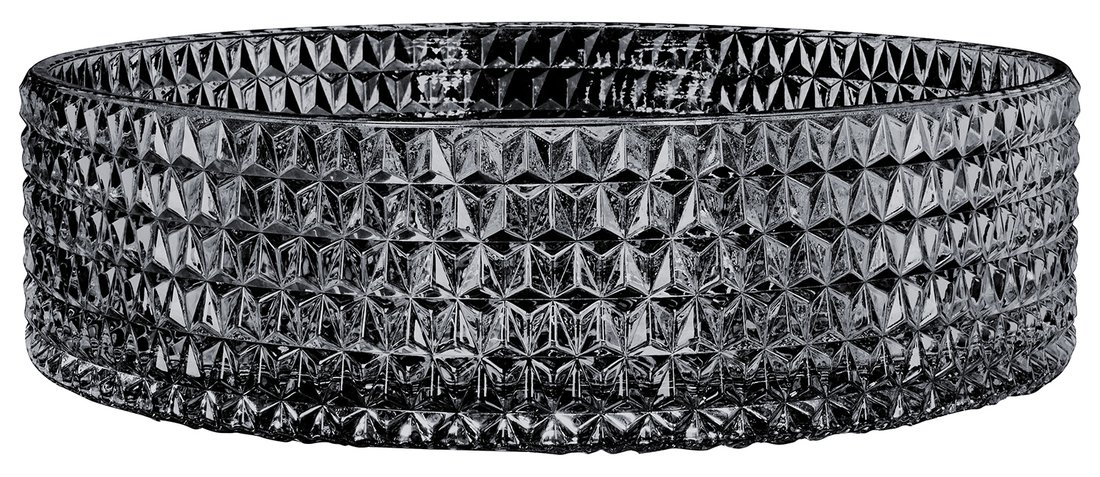Sapho Maragua glazen waskom 40x40cm zwart