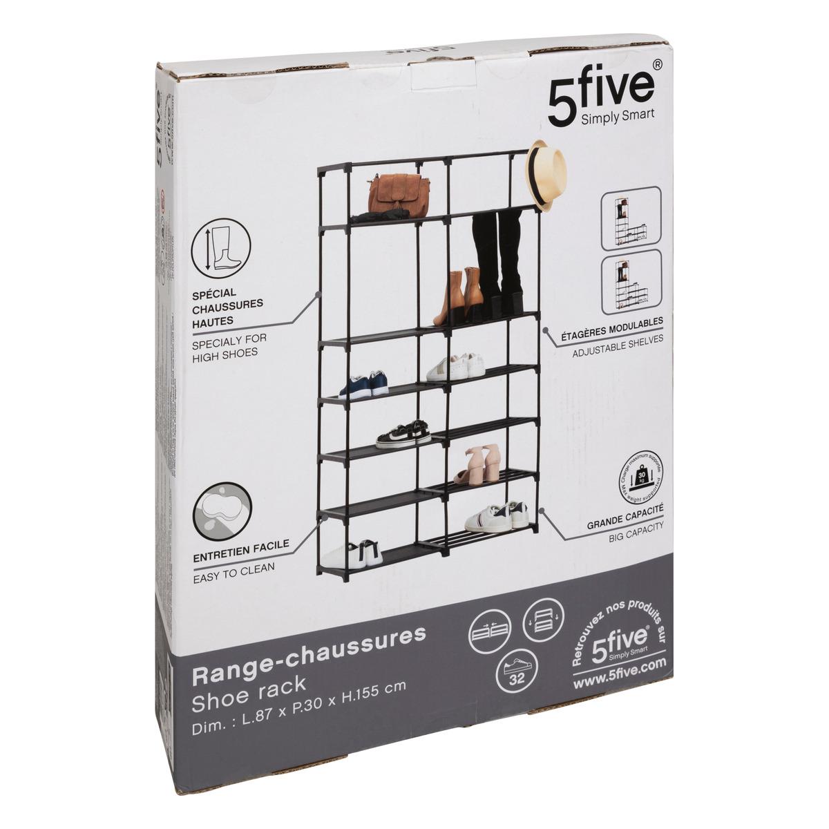 RANGE CHAUSSURE METAL TISSUS 8 ETAGES 32 PAIRES