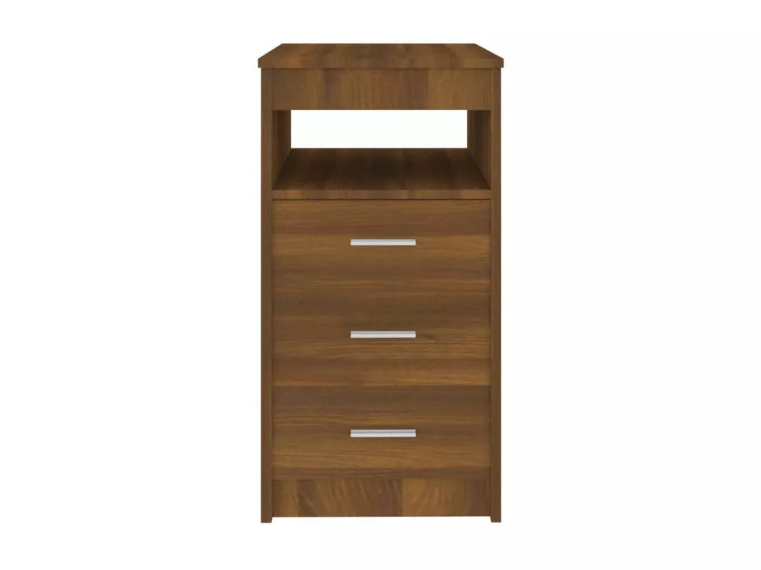 Armoire à tiroirs Chêne marron 40x50x76 cm Bois d'ingénierie