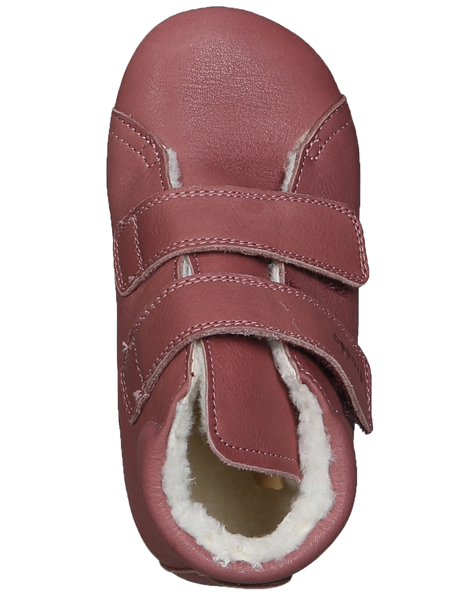 Leder-Krabbelschuhe PIRKO gefüttert in nude